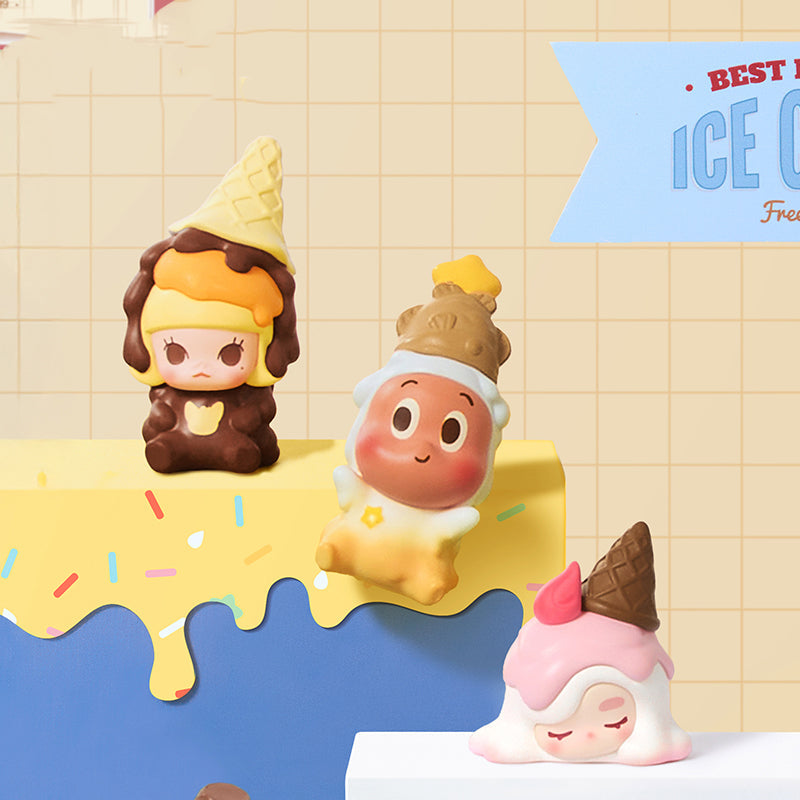 POP BEAN Melt Ice Cream Series Figures Set