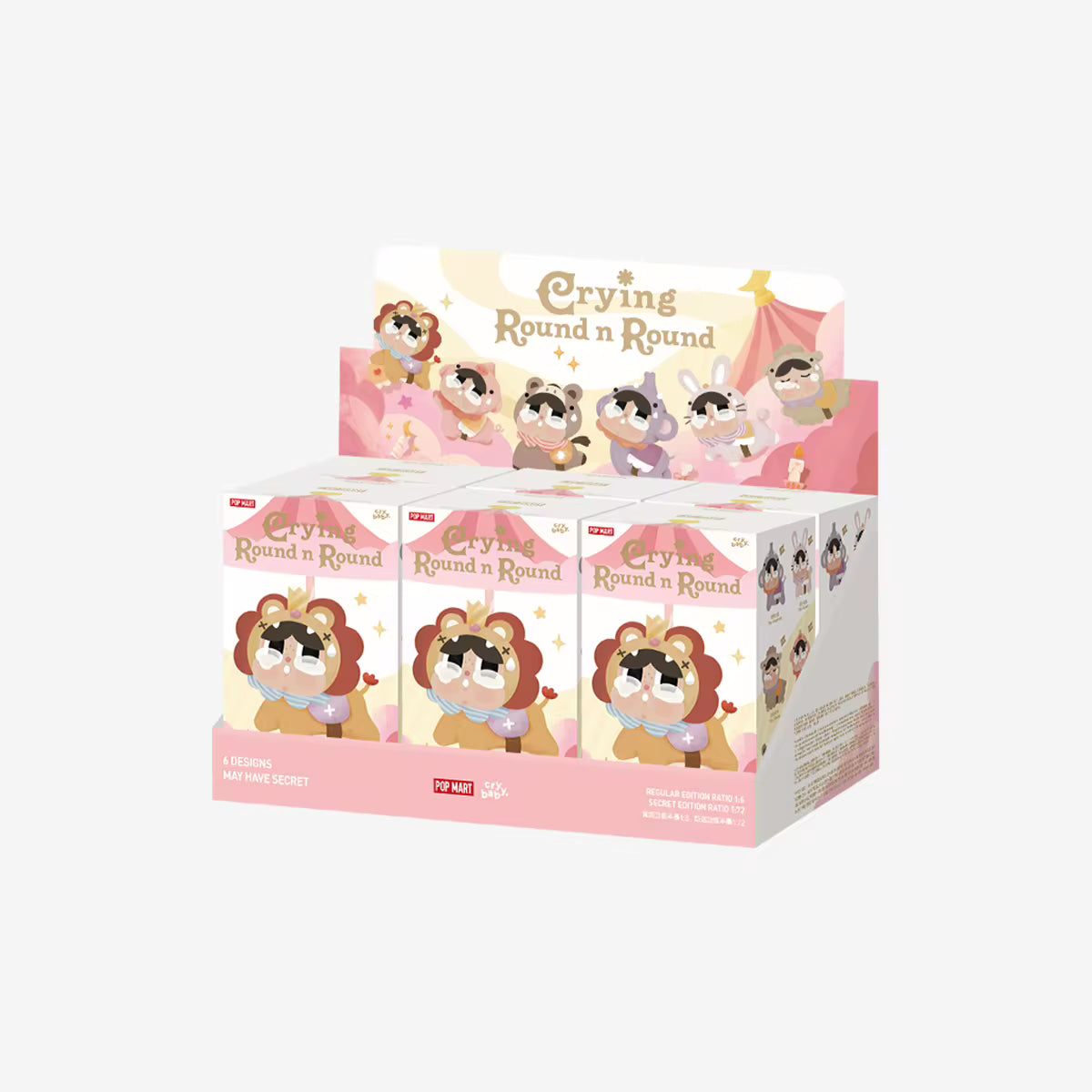 POP MART CRYBABY Crying Round n Round Series - Vinyl Plush Pendant Blind Box(Pre Order)