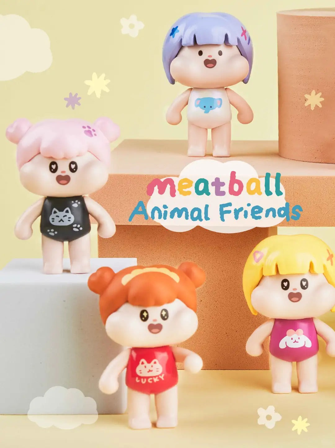 Meatball Cute Friends Animal Series-Plush Pendant