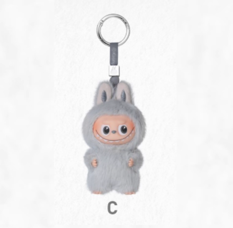 LABUBU V4 Mini Plush Keychain - Heart Code Series