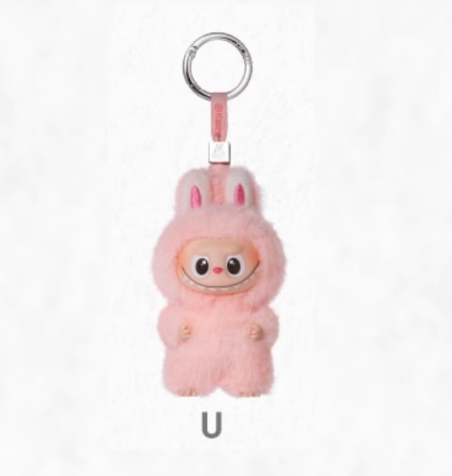 LABUBU V4 Mini Plush Keychain - Heart Code Series