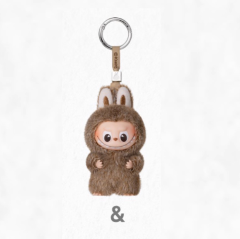 LABUBU V4 Mini Plush Keychain - Heart Code Series