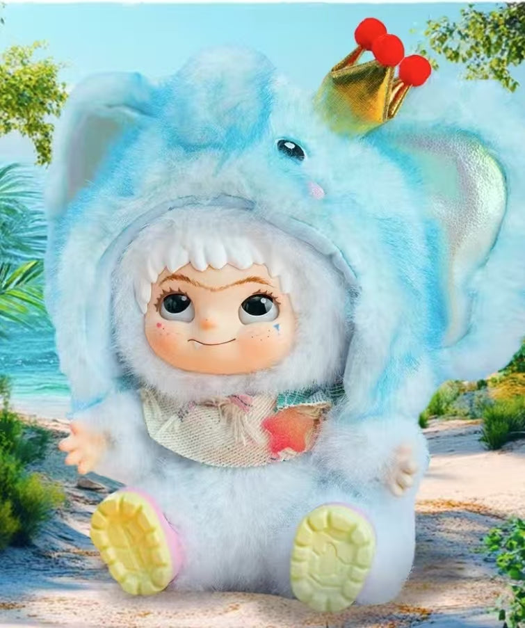 wakuku fox&bunny trick or treat series plush