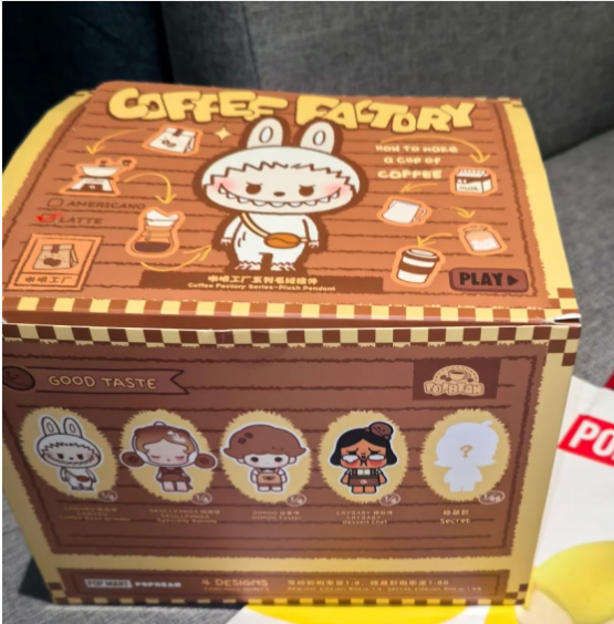 POP Mart Coffee Factory Series (plush toy, candle, fridge magnet)