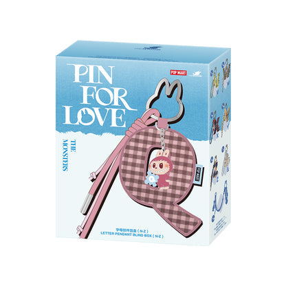 THE MONSTERS LABUBU Pin For Love Series - Letter Pendant Blind Box(A-M and N-Z)