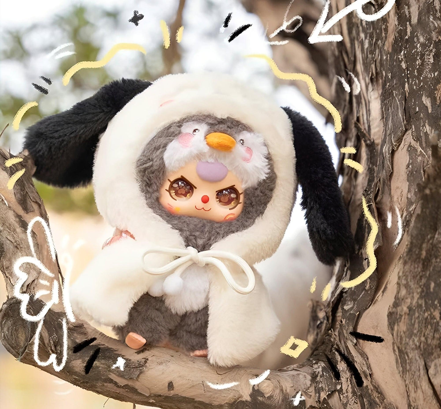 Baby Three I'm Not A Warrior Plush Series Blind Box