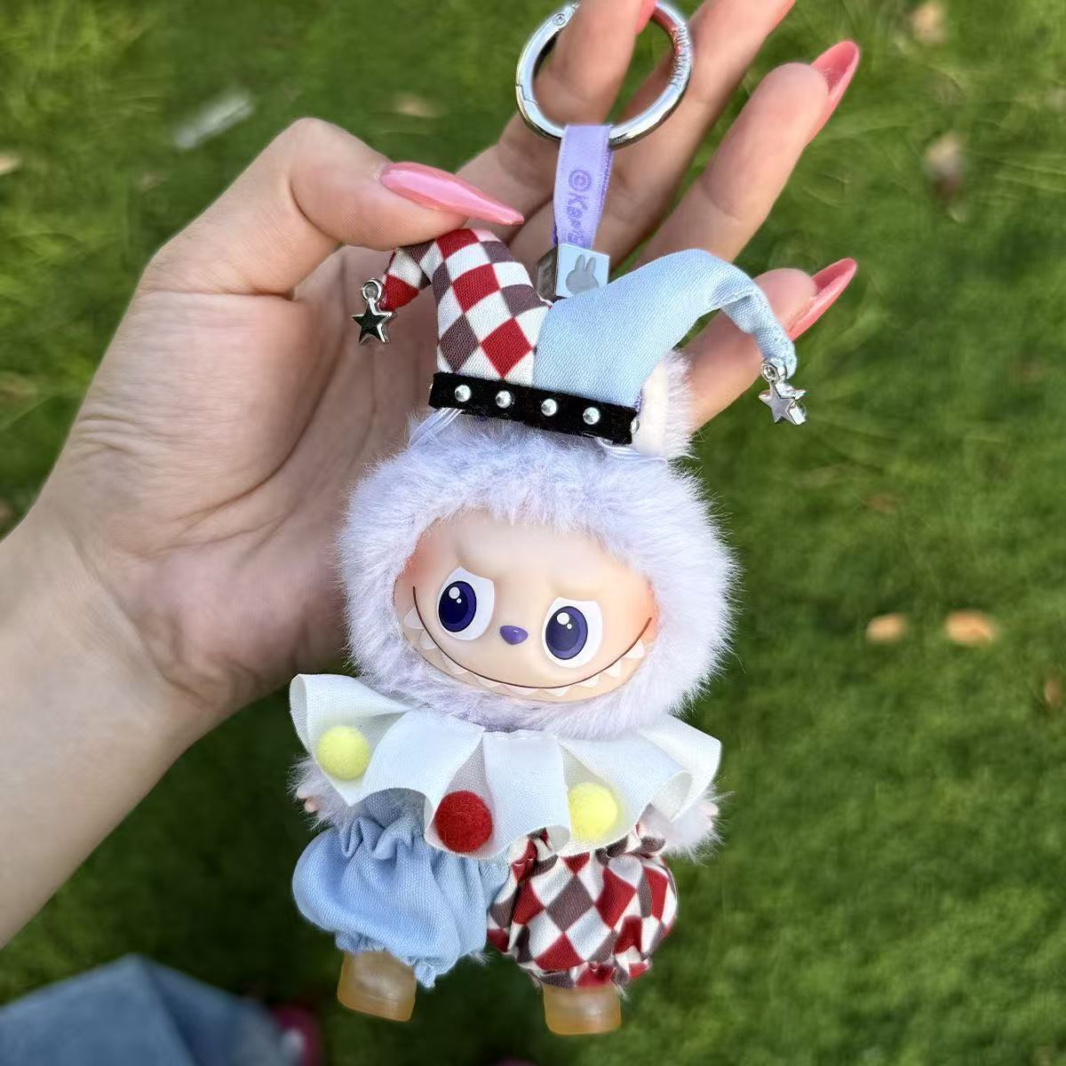 LABUBU V4 Mini Plush Keychain - Heart Code Series