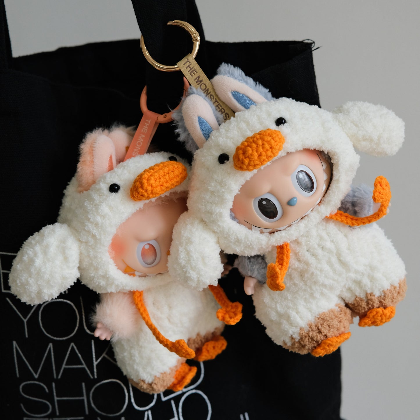 LABUBU Handmade Duck Clothes Doll