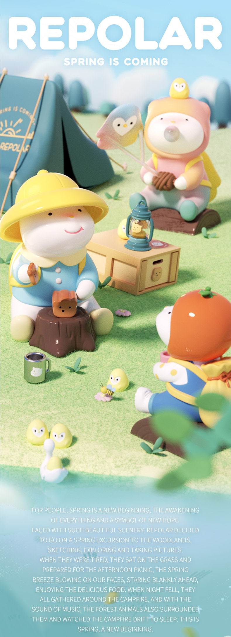 (Bogo#)REPOLAR Spring is Coming Series Figures Gift set