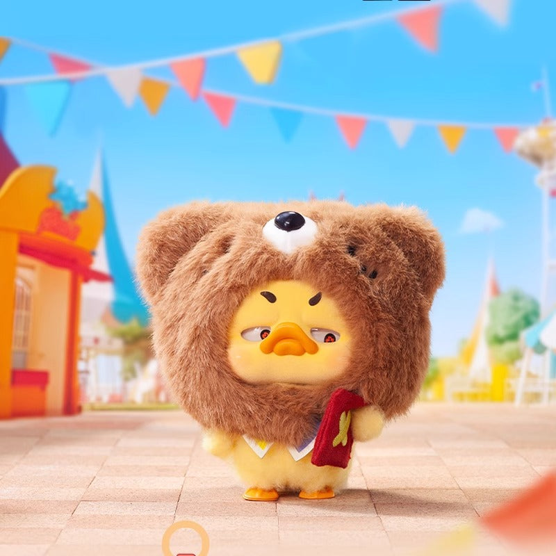 Pocket upsetduck crazy circus duck plush keychain