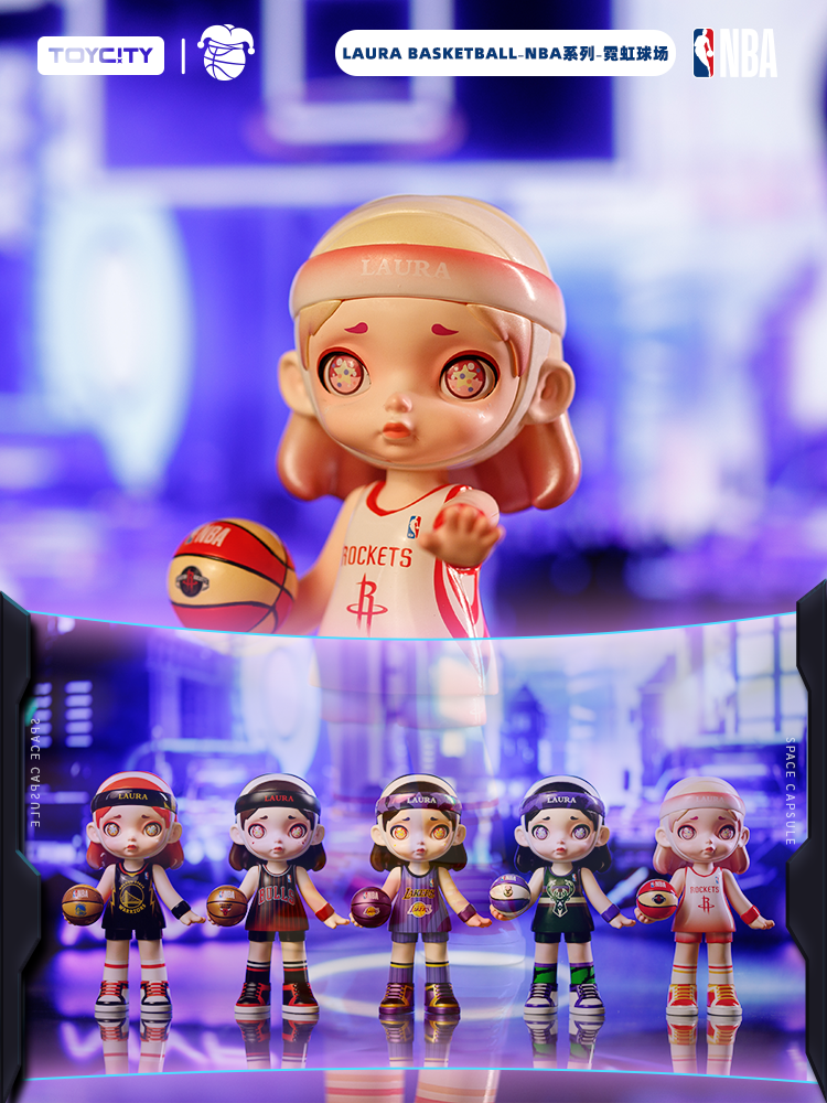 NBA LAURA Rocket Warriors Lakers Alloy Figures