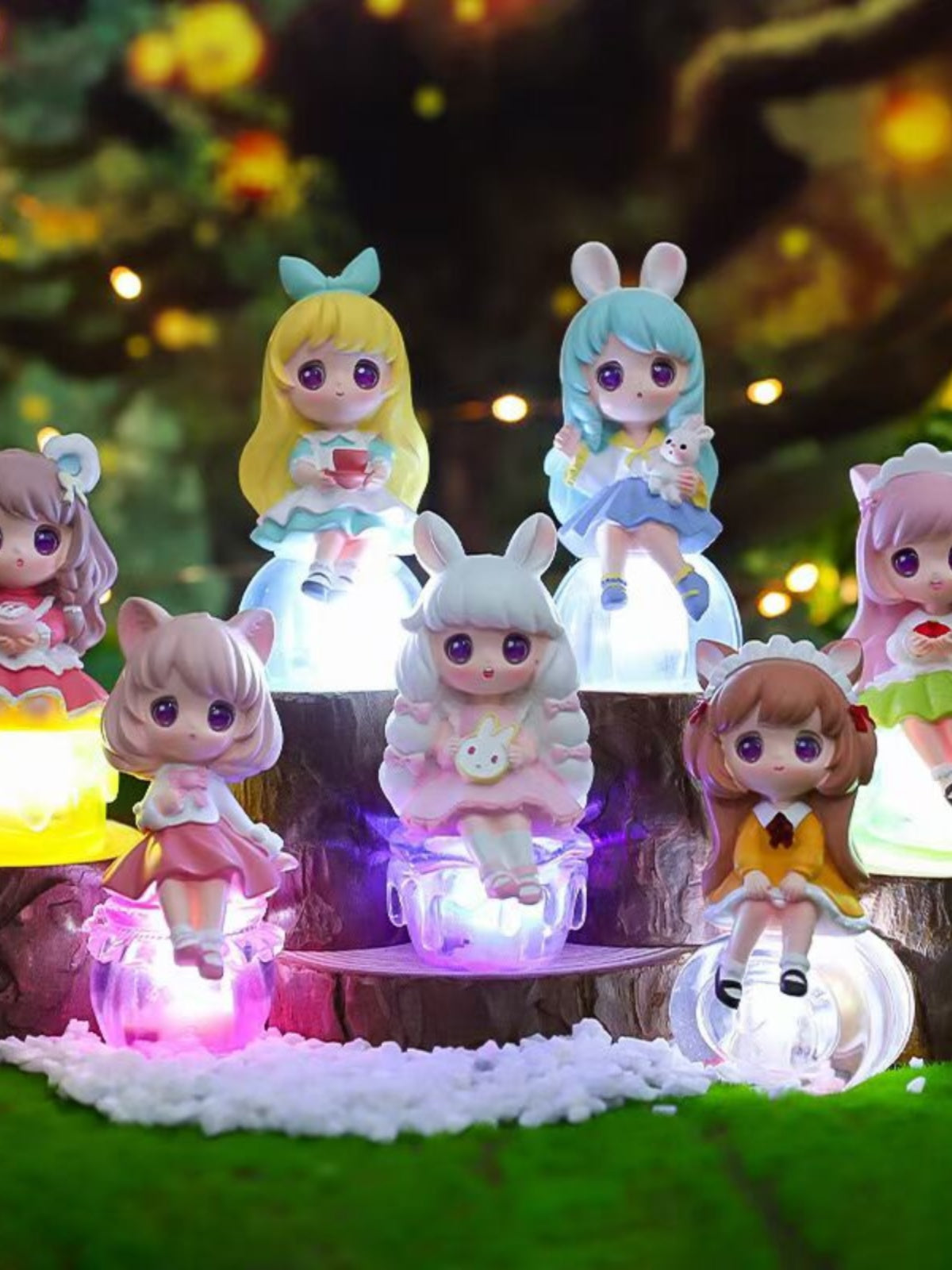 Micro Sweetness Cute Rabbit QQ Jelly Sreries Figures (can be light)