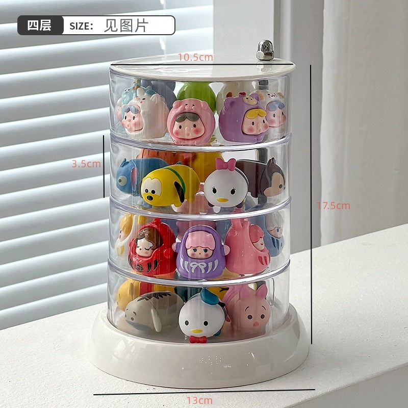 Cute Bean Storage Box Small Ornaments Multi-layer Storage Rack