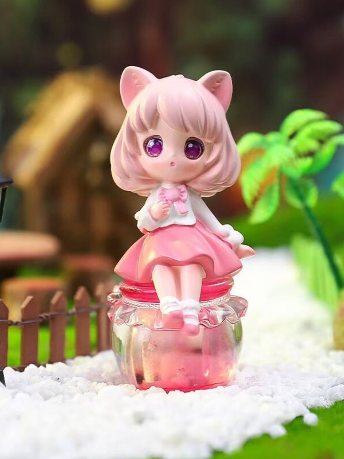 Micro Sweetness Cute Rabbit QQ Jelly Sreries Figures (can be light)