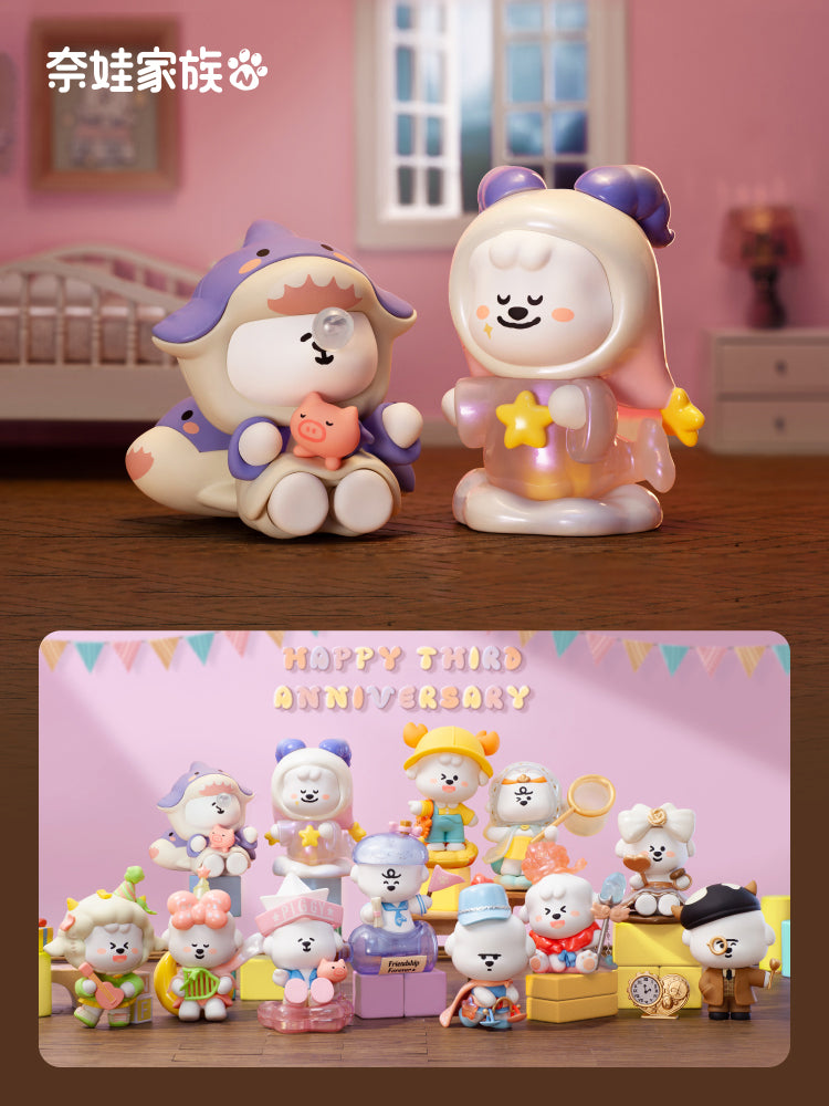 Never's Family Being with you Series Happy 3rd Anniversary PVC Figures