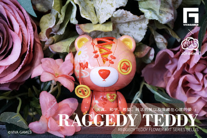 Raggedy Teddy Bear Flower Art Series03 Figure