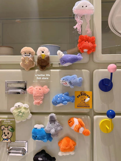 Small Aquarium Plush  (Magnet) Refrigerator Stick Series Blind Bag