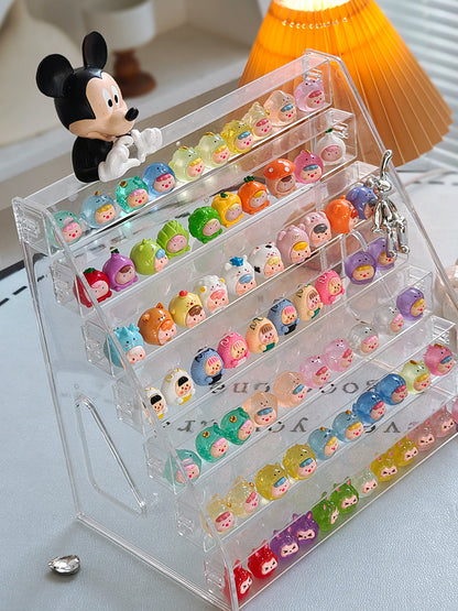 Cute Bean Storage Box Small Ornaments Multi-layer Storage Rack