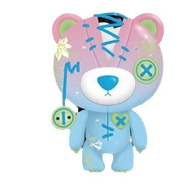 Raggedy Teddy Bear Flower Art Series03 Figure