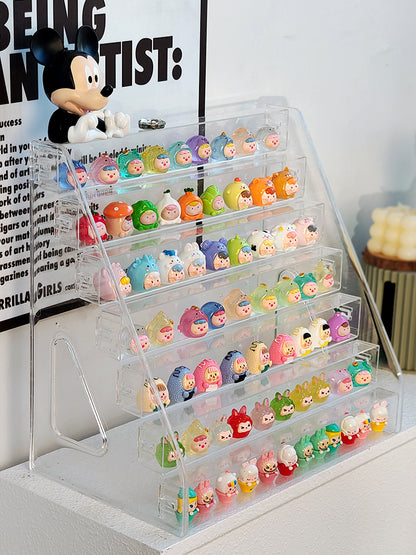 Cute Bean Storage Box Small Ornaments Multi-layer Storage Rack