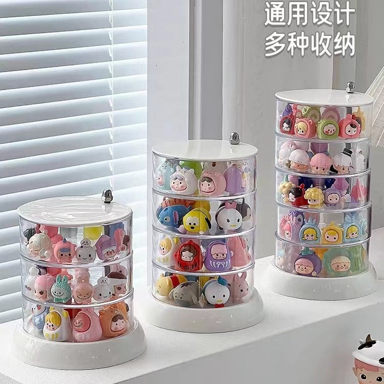 Cute Bean Storage Box Small Ornaments Multi-layer Storage Rack