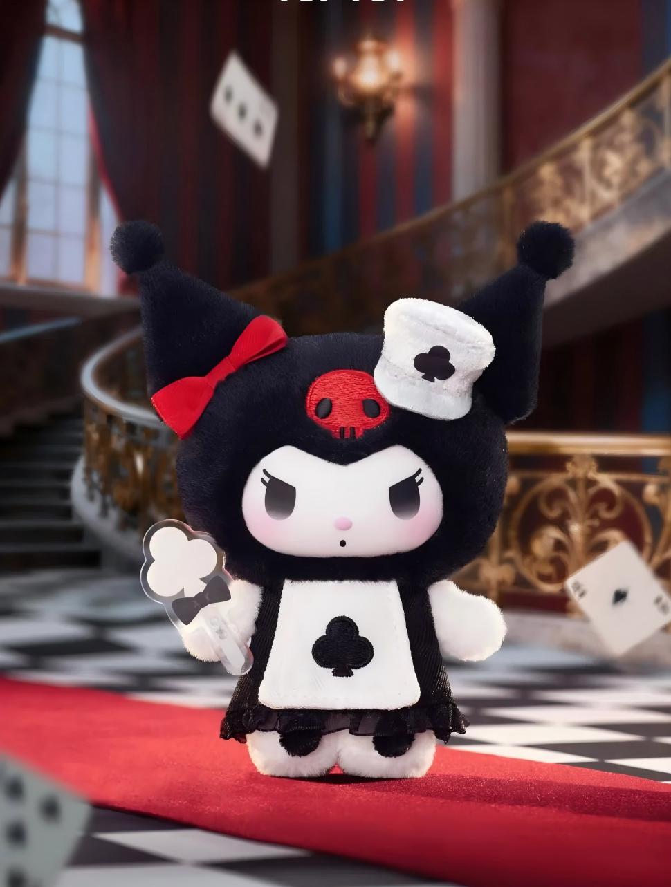 KUROMI Poker Kingdom Series Plush Pendant
