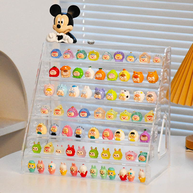 Cute Bean Storage Box Small Ornaments Multi-layer Storage Rack