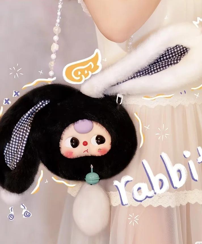 Baby Three-Lucky Rabbit Zipper Bag Plush Series