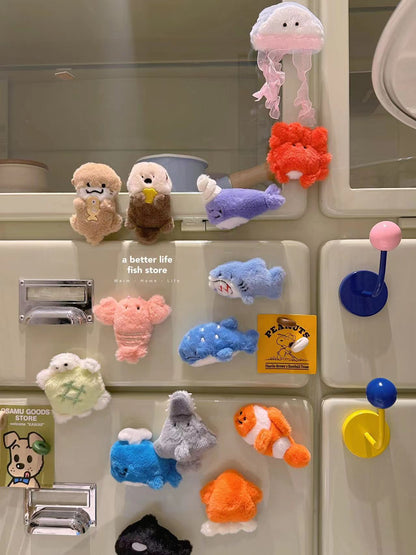 Small Aquarium Plush  (Magnet) Refrigerator Stick Series Blind Bag