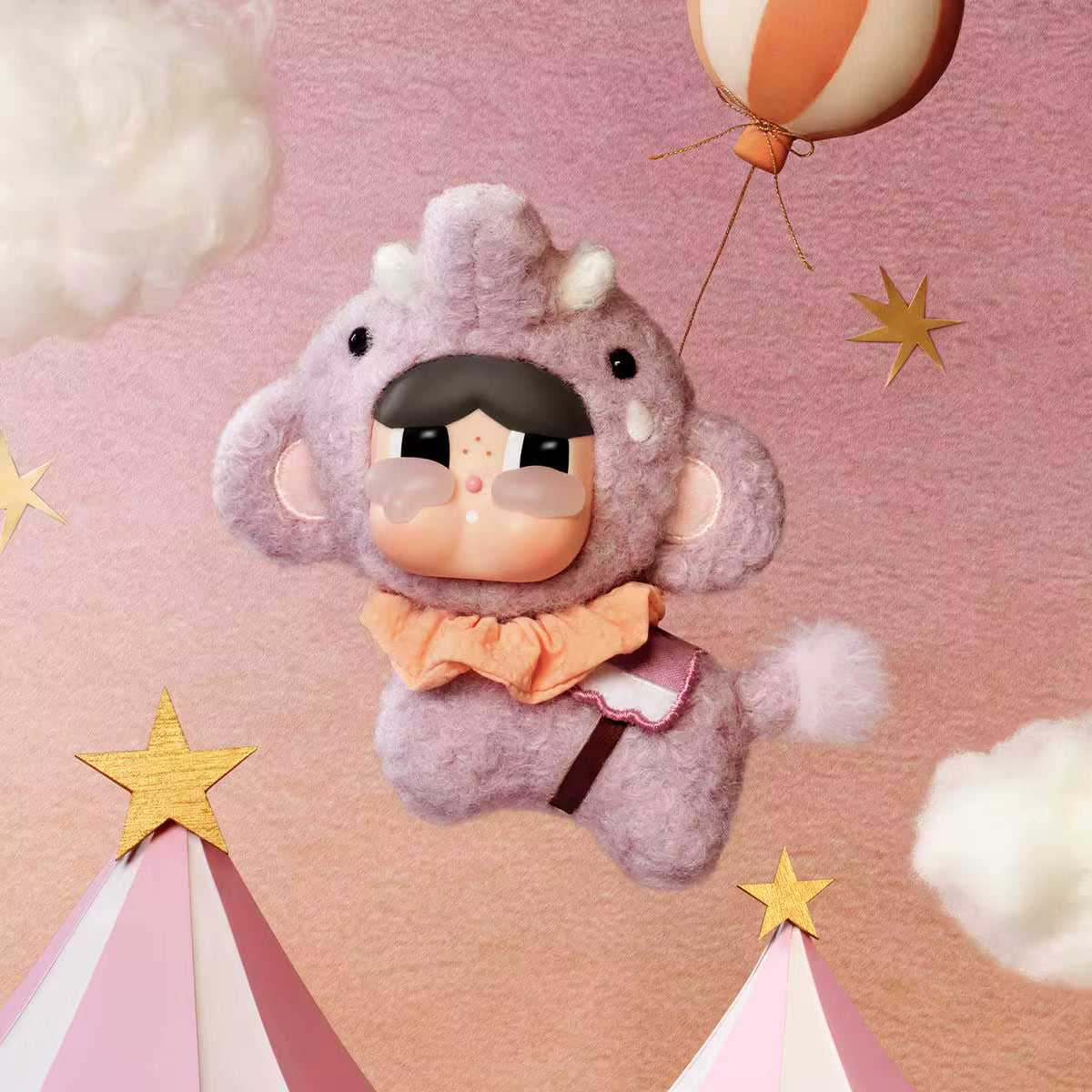 POP MART CRYBABY Crying Round n Round Series - Vinyl Plush Pendant Blind Box（Pre Order）