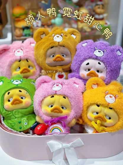 Pocket Upset - Care Bears  X UpsetDuck Neon Sweetheart Duck Plush Ketchain