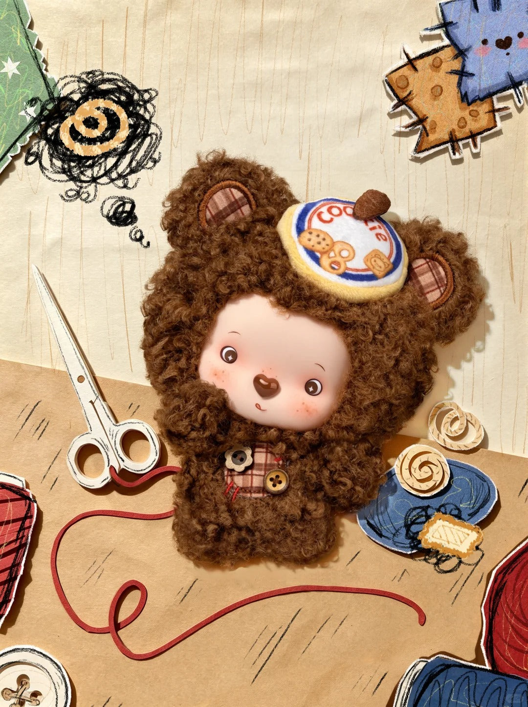 MOCO BEAR Tiny Footprint Guide Serise Plush Blind Box