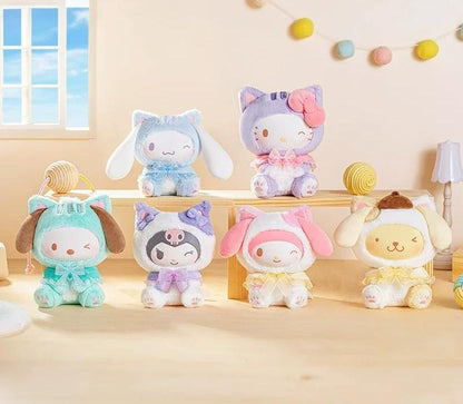 Sanrio characters play with kittens series plush pendant
