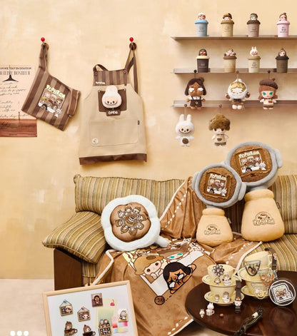 POP Mart Coffee Factory Series (plush toy, candle, fridge magnet)