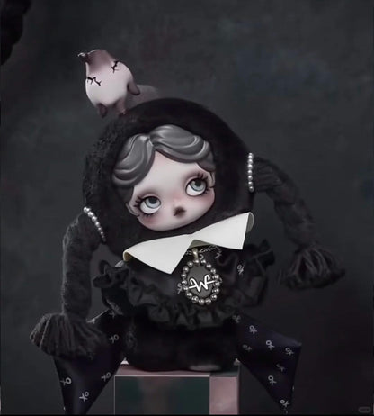 SKULLPANDA × Wednesday Plush - Nevermore Academy Uniform Version