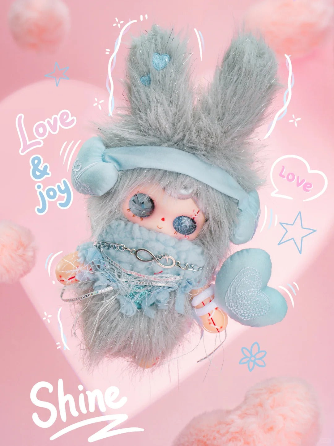 Yuna Valentine's Day Plush Keychain Pendant