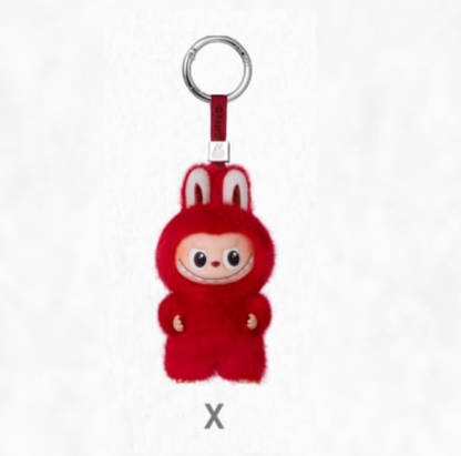 LABUBU V4 Mini Plush Keychain - Heart Code Series