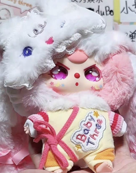 Baby Three Mia Meng You Ji Plush Blind Box（Various eyes and facial expressions）