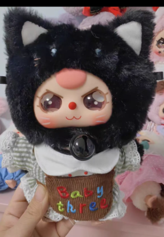 Baby Three Cat Wardrobe Series Plush Dolls