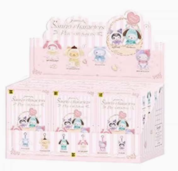 Sanrio characters play with kittens series plush pendant