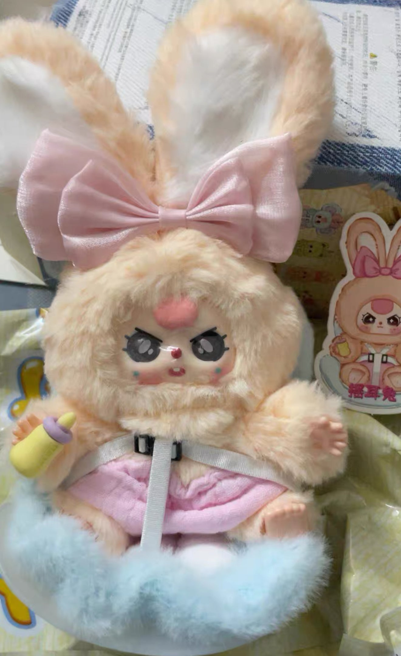 Baby three Macchiato Mini Rabbit Bag