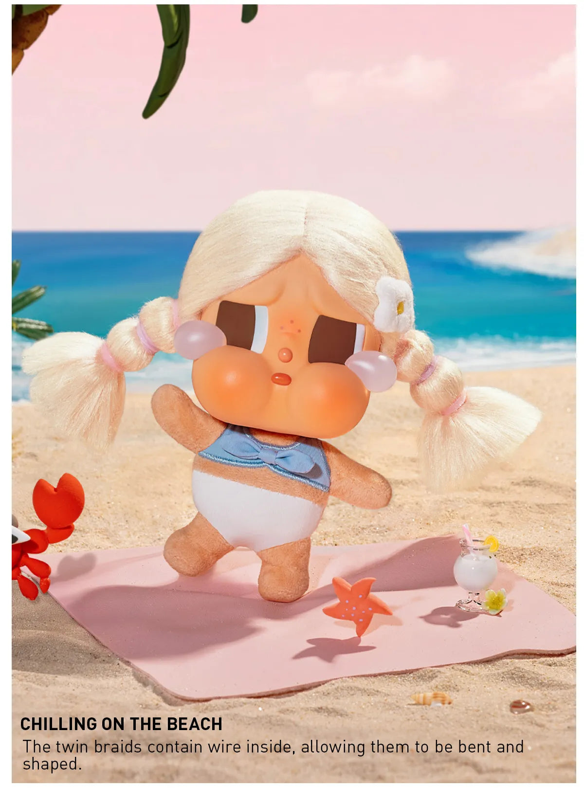 CRYBABY Vacation Mode On Series-Vinyl Plush Pendant（Confirm the style）