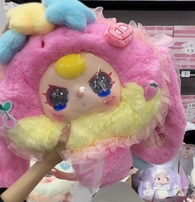 Baby Three Year Old Fairy Tale Big Head Plush Bag（Various eyes and facial expressions）