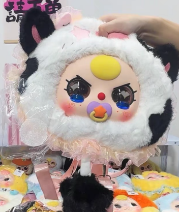 Baby Three Year Old Fairy Tale Big Head Plush Bag（Various eyes and facial expressions）
