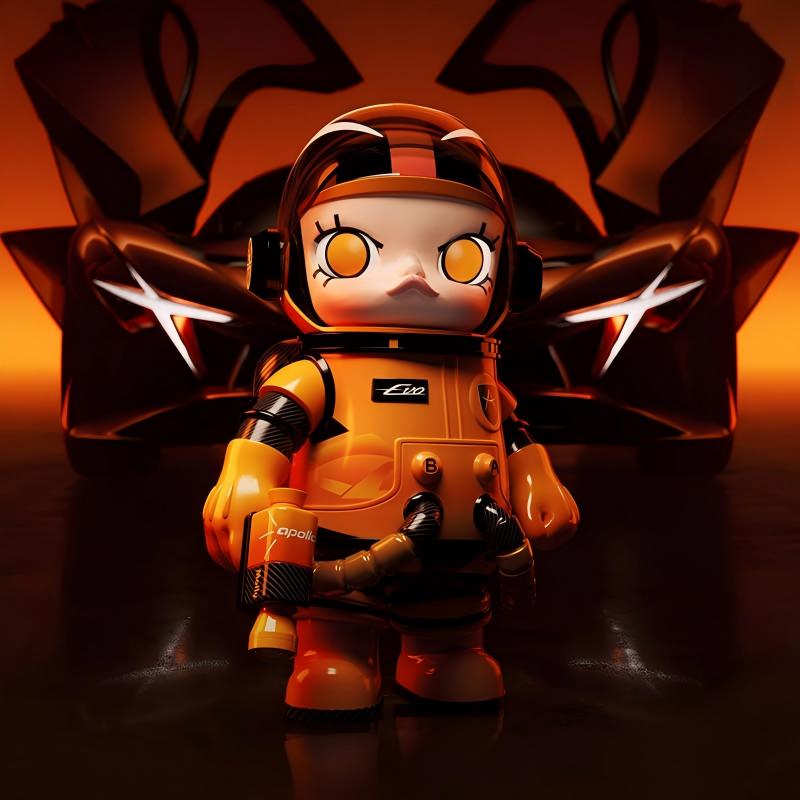 POP MART MEGA SPACE MOLLY 400%APOLLO Series Figure
