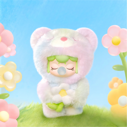 Nanci Spring Bear Plush Hanging Card
