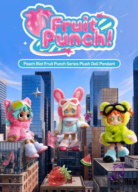 Peach Riot Fruit Punch Series Plush Doll Pendant（pre order）