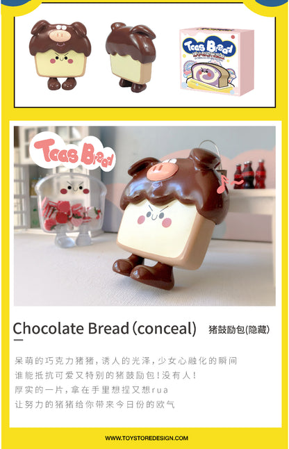 Toast Bread Bake Small Pieces of Bread Series PVC Figures