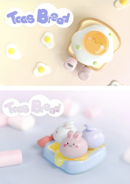 Toast Bread Bake Small Pieces of Bread Series PVC Figures