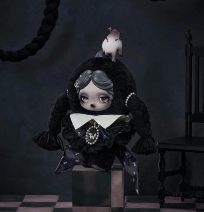 SKULLPANDA × Wednesday Plush - Nevermore Academy Uniform Version